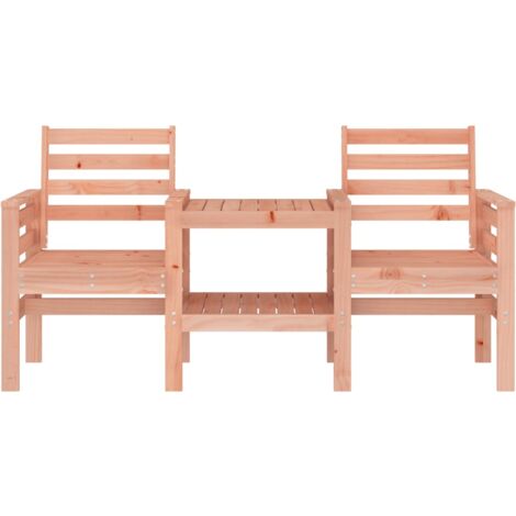 Gartenbank mit Tisch 2Sitzer Massivholz Douglasie
