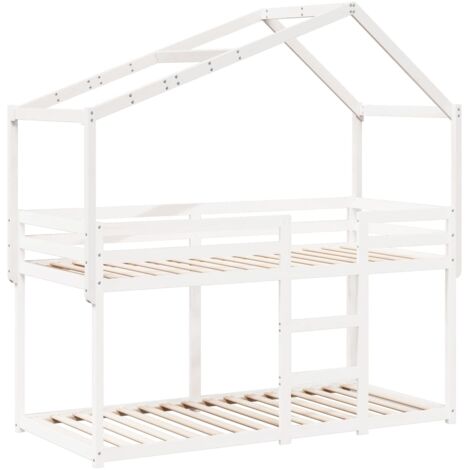 VdaXL Betthmmel Dach Für Knderbett Wachsbraun 199x95,5x88 Cm Massvholz Kefer