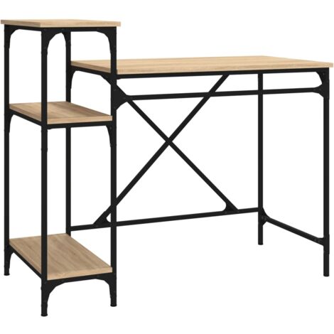 Schreibtisch mit Regal Sonoma-Eiche 105x50x90 cm Holzwerkstoff