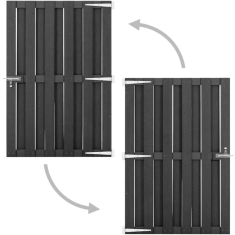 Gartentor WPC 100 x 150 cm Grau