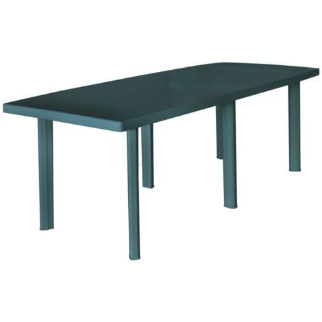 Gartentisch Grün 210x96x72 cm Kunststoff