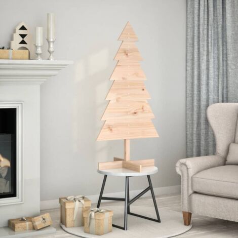 Weihnachtsbaum Aus Massivkiefer 80cm - Naturholz Deko Für Wohnzimmer & Büro