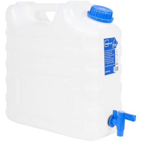 NASSMOSSE Wasserbehälter 15 Liter Mit Zapfhahn – Aus Stabilem HDPE Für Camping & Garten
