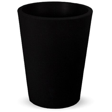 Jardinière ronde 33 cm en polyéthylène – Résistante aux UV et températures extrêmes – Volume de plantation 19,6L – Noir