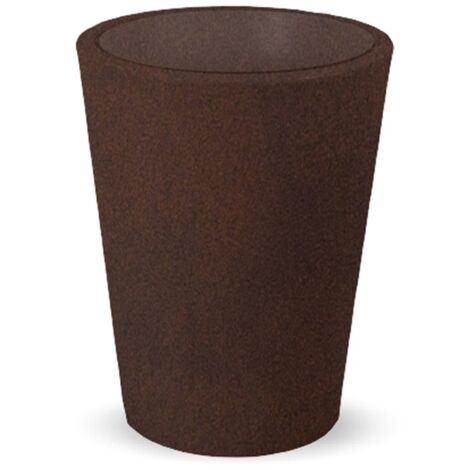 Newgarden – Jardinière ronde 33 cm pour plantes et fleurs – Polyéthylène résistant aux UV – Volume 19,6 litres – Intérieur et extérieur (1/5)