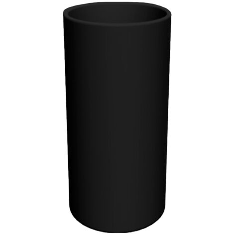 Moovere – Jardinière ronde haute 40 cm – Polyéthylène noir résistant aux UV – Volume de plantation 83,4L – Pour intérieur et extérieur
