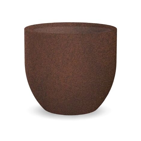 Jardinière ronde Azalea 40 cm – Polyéthylène résistant aux intempéries – Volume 19,7L – Protection UV – Pour intérieur et extérieur