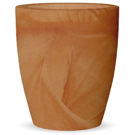 Moovere – Jardinière ronde moderne 55cm – Polyéthylène résistant aux intempéries – Volume 68L – Pour plantes et fleurs – Fabriquée en Espagne – Terracotta