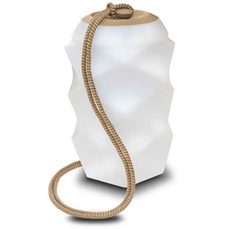 BITA Lampe suspendue avec lumière LED RGB et batterie rechargeable. Fabriquée en Espagne avec des fibres naturelles (1/4)