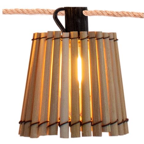 Newgarden – Guirlande lumineuse LED extérieure 8m – 10 ampoules remplaçables – Lumière douce 2200K – IP44 résistante aux intempéries (1/10)