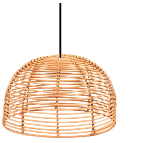 BOSSA 20 cm Lampe suspendue à câble. Fabriquée en fibres naturelles. Ampoule non incluse (1/4)