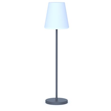 Lampe LED avec lampadaire Lola Slim 120 en ABS et polybutityle'ne RGB anthracite lumie're chaude froide 28x119 cm pour une utilisation en exte'rieur (1/7)