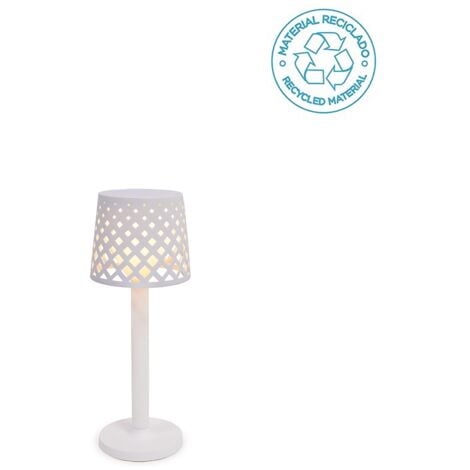 GRETITA Lampe de table avec batterie rechargeable. Lumière LED chaude. Fabriquée en Espagne