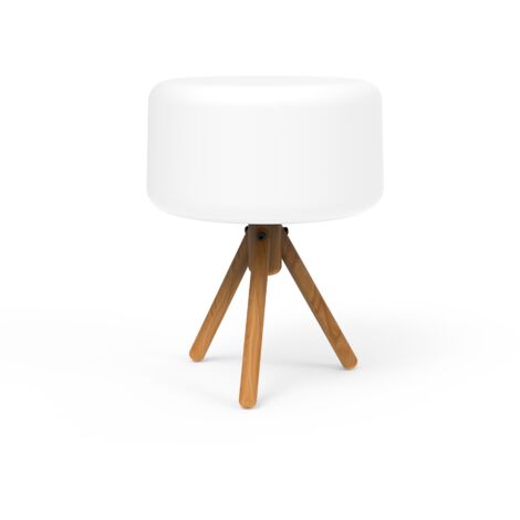 CHLOE 35 cm Lampe de table avec chargement solaire et batterie rechargeable. Lumière LED chaude. Fabriquée en Espagne (1/8)
