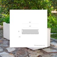 Jardinière Rectangulaire Newgarden 100x35x32 Cm - Pot Résistant UV Pour Intérieur/Extérieur