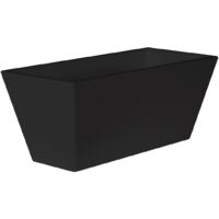 JAZMÍN 60 Jardinière rectangulaire d'intérieur et d'extérieur pour plantes et fleurs très résistantes au temps. Jardinière en Polyéthylène en Espagne - Anthracite