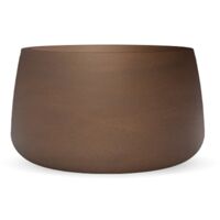 Jardinière ronde CAMELIA 80 pour plantes et fleurs – Ø79 x 46,5 cm – Polyéthylène résistant aux UV – Intérieur et extérieur – New Garden