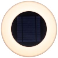 WALLY Applique round avec charge solaire. Mesure ø39x8 cm. Lumière LED froid. Fabriquée en Espagne