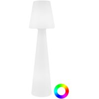Newgarden – Lampadaire LED rechargeable 165 cm – Usage intérieur et extérieur – Lumière RGB et blanche – IP54 – Télécommande incluse