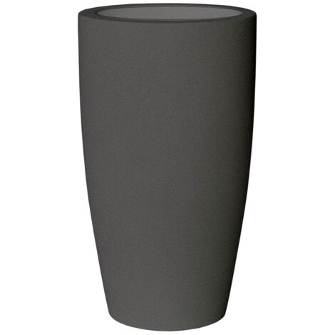 BAMBÚ 90 Hoch Runder Indoor- und Outdoor-Pflanzkübel für Pflanzen und Blumen Sehr witterungsbeständig. Hergestellt aus Polyethylen in Spanien