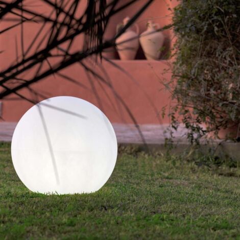 BULY 40 cm Dekorative Leuchtkugel, sehr widerstandsfähig. Kabel mit warmweißem LED-Licht. Hergestellt in Spanien.