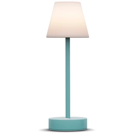 LOLA SLIM 30 cm Tischleuchte mit wiederaufladbarem Akku. Warmes LED-Licht. Hergestellt in Spanien.