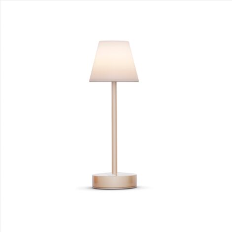 LOLA SLIM 30 cm Tischleuchte mit wiederaufladbarem Akku. Warmes LED-Licht. Hergestellt in Spanien.