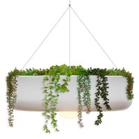 ELBA 59 cm Hängeleuchte mit warmem LED-Licht und wiederaufladbarem Akku. Hergestellt in Spanien