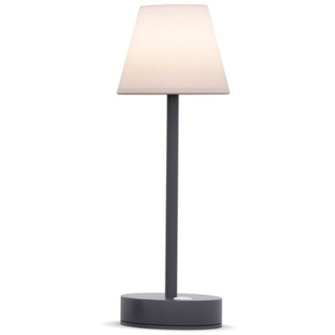 LOLA SLIM 30 cm Lampada da tavolo con batteria ricaricabile. Luce calda a LED. Realizzata in Spagna