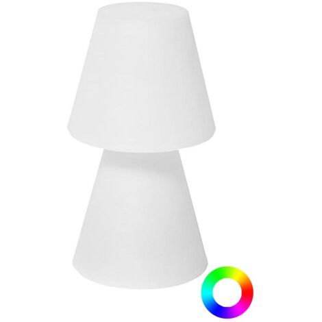 LOLA 20 cm Lampada da tavolo con batteria ricaricabile. Luce LED RGB. Prodotto in Spagna (1/5)