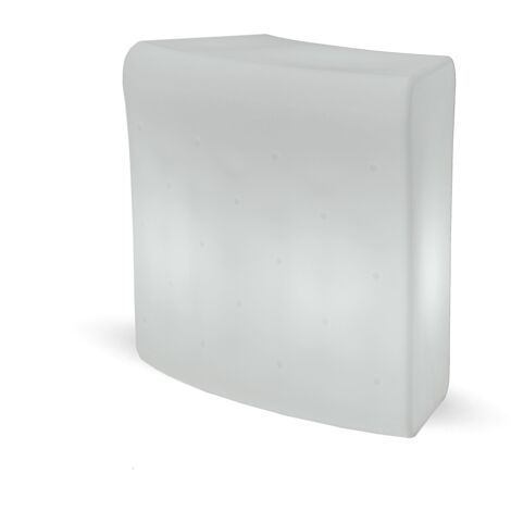 Barra IBIZA lunga 120 cm con luce e carica solare o a batteria, altamente resistente all'uso esterno. Realizzata in polietilene