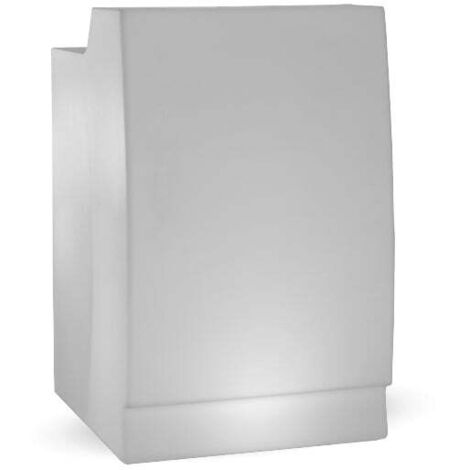 SICILIA Lunghezza 75 cm, barra a doppia altezza con luce e carica solare o a batteria, altamente resistente all'uso esterno. Realizzata in polietilene