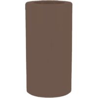 PALMA 70 Vaso rotondo e alto per interni ed esterni per piante e fiori molto resistente al passare del tempo. Realizzata in polietilene in Spagna - Taupe