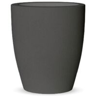 VIOLETA 30 Vaso rotondo moderno per interni ed esterni per piante e fiori Molto resistente al passare del tempo. Realizzata in polietilene in Spagna - Grigio
