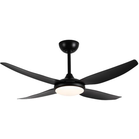 Ventilador de techo silencioso con luz negro (1/5)