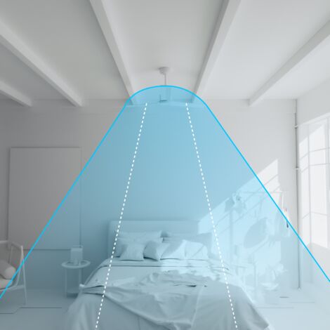 Ventilador de techo con luz LED gris