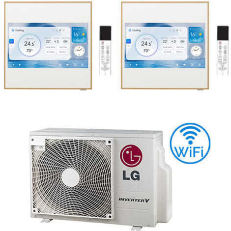 Climatiseur LG Artcool Gallery LCD 2.5kW A09GA2.NSE + A09GA2.U18