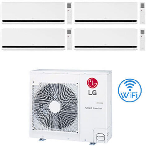 Climatiseur Panasonic série Etherea, blanc mat, Wi-Fi, R32, double split, Inverter, 9000 + 9000 BTU, CU-2Z41TBE, classe A+++/A