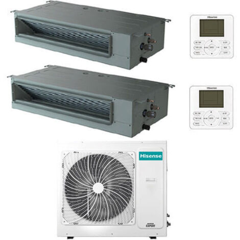 CLIMATISEUR GREE CASSETTE / 5 kW / 18000 BTU / 8 VOIES / PANNEAU ET TELECOMMANDE INCLUS