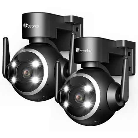 Ctronics 5MP Überwachungskamera für den Außenbereich 5-facher optischer Zoom 2,4 / 5 GHz WLAN Cloud-Speicher Farb-Nachtsicht Erkennung von Menschen Automatisches Tracking PTZ 355° 90° Zwei-Wege-Audio (1/5)