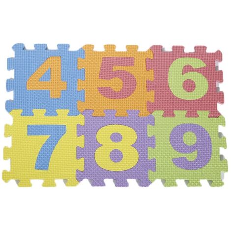 Weiche Puzzle-Matte, Schaumstoff-Spiel, Baby-Kind-Lernspielzeug, 26 Buchstaben und 10 Zahlen