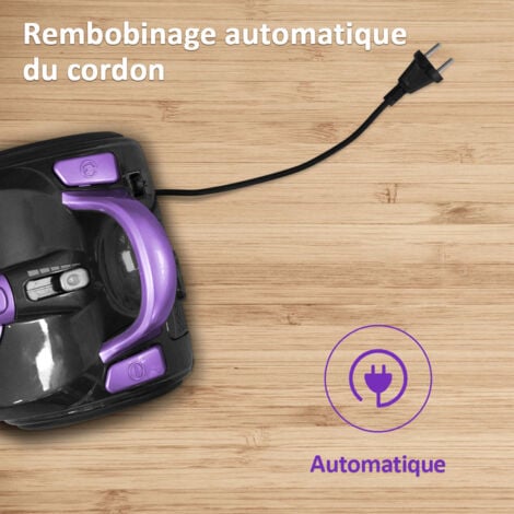 Aspirateur Traîneau sans sac Cyclonique 1200W - Capacité 3,0 L - Aspirateur léger pour Tapis et Sols durs