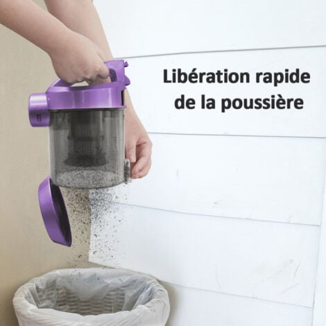 Aspirateur Traîneau sans sac Cyclonique 1200W - Capacité 3,0 L - Aspirateur léger pour Tapis et Sols durs