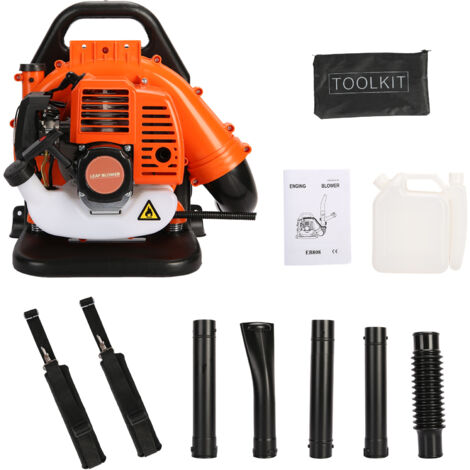Benzin-Laubsauger & Laubbläser,1 Satz Laubbläser hohe Leistung 2 Hub starke Windkraft ABS Rucksack Schneefräse für Garten