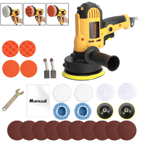 700W Poliermaschine Set - 19-teilig Mit 600-3700 U/min