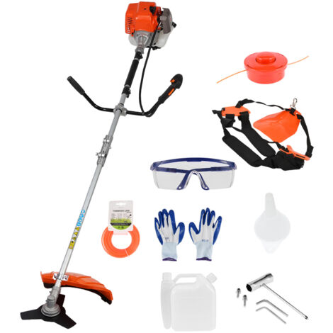 Thermo-Freischneider, 52-cm³-Weed-Wacker-Benzin-Heckenschere, 2-in-1-Akku, 2-Takt-Freischneider, manueller Unkrautjäter mit Handschuhen (1/5)