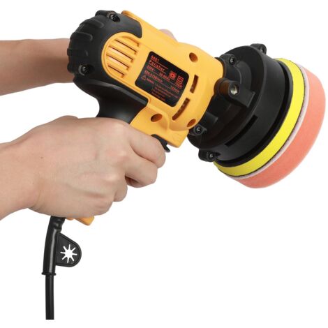 Polisseuse Excentrique Pour Voiture - 600 à 3700 Tr/min, Jaune Et Noir, Marque Denotip, Fabriqué En Allemagne