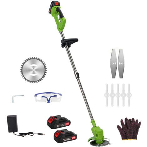 Freischneider, kabelloser elektrischer Trimmer, Teleskop-Stangenschneider, wiederaufladbarer Handschneider mit 2 Akkus (21 V, 1,5 Ah), 1 Ladegerät (1/5)