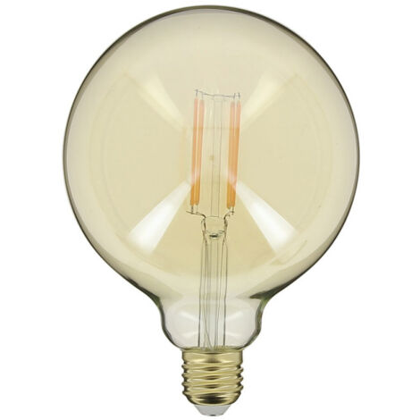 Xanlite - Globo LED (G125) / Bombilla de vidrio ámbar antiguo, base E27, consumo de 3.8W. (30W eq.), 350 lúmenes, luz blanca cálida  Xanlite - RFDE400B125A (1/5)