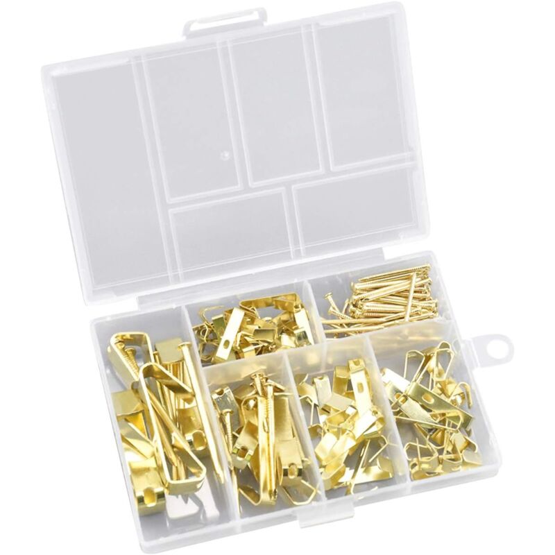 100 Sets Goldene Metall-Drehknöpfe Mit Schrauben – Zum Aufhängen Von Bildern, 19x6 Mm